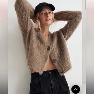 Madewell brushed cardigan sweater, Small